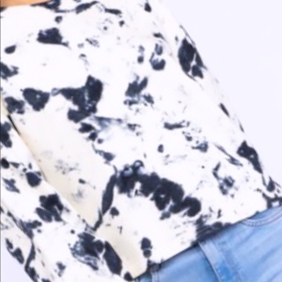 Tie Dye Cropped Sweatshirt & Lace Cut Out Leggings - SOLD OUT - Picture 2 of 2